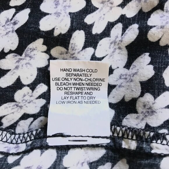 Brandy Melville Navy & White Floral Kimono One Size - Picture 8 of 8